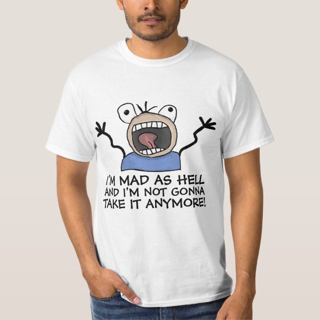 ANGRY MAD AS HELL DAD MENS FUNNY T-SHIRTS (Front)
