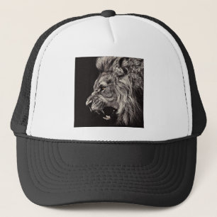 Angry Male Lion Trucker Hat