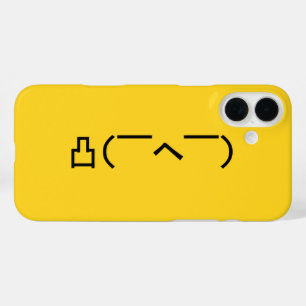 Angry Middle Finger Emoticon Japanese Kaomoji iPhone 16 Plus Case