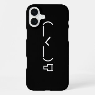 Angry Middle Finger Emoticon Japanese Kaomoji iPhone Case