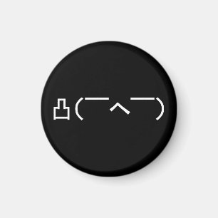 Angry Middle Finger Emoticon Japanese Kaomoji Magnet