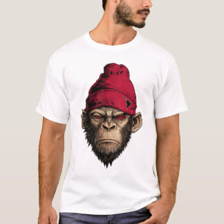 Angry Monkey Street Style – Urban Rebel Ape T-Shirt