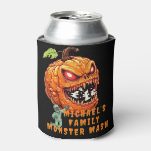 Angry Monster Mash Beer Can Cooler Custom Koozie