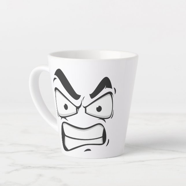 "Angry Mood Mug – Sip with Attitude" (Left Angle)