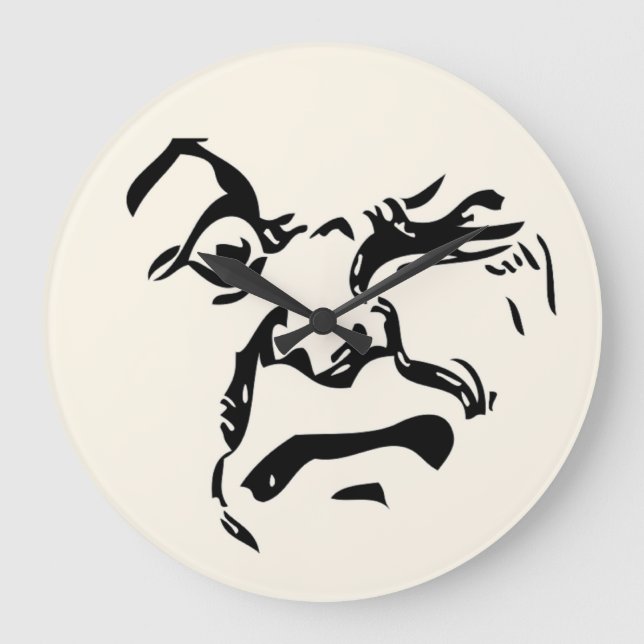 ANGRY MOON LARGE CLOCK (Front)
