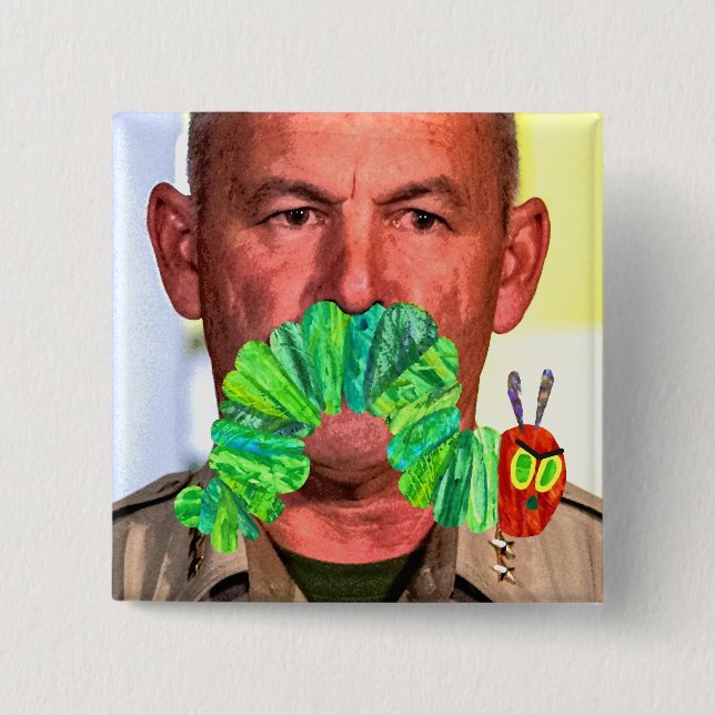 Angry Moustache Button (Front)