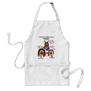 Angry Mum Cooking Cartoon Standard Apron