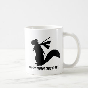 Angry Ninja Squirrel Collection Coffee Mug