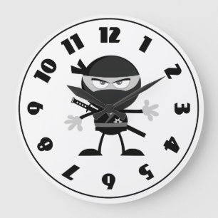 Angry Ninja Warrior Clock