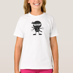 Angry Ninja Warrior Girls T-Shirt