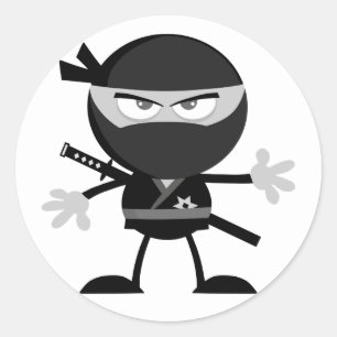 Angry Ninja Warrior Stickers
