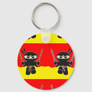 Angry ninjas key ring