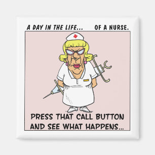 Angry Nurse Threatens Patients with Large Needle Magnet