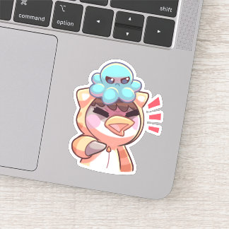 Angry octopus - Sticker
