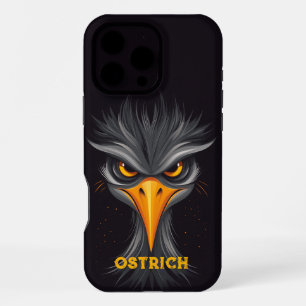 Angry Otrich Black iPhone 16 Pro Max Case