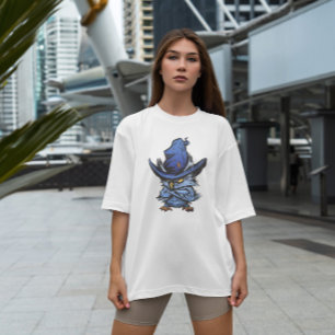 Angry Owl With Witch Hat   T-Shirt