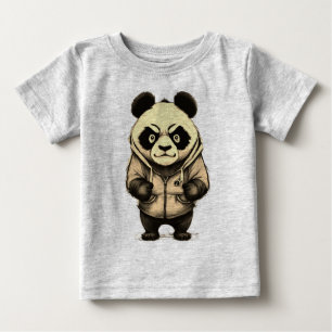 Angry Panda Cute Animal Design Baby T-Shirt