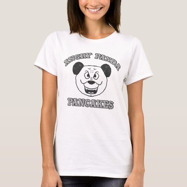 Angry Panda Pancakes T-Shirt (Front)