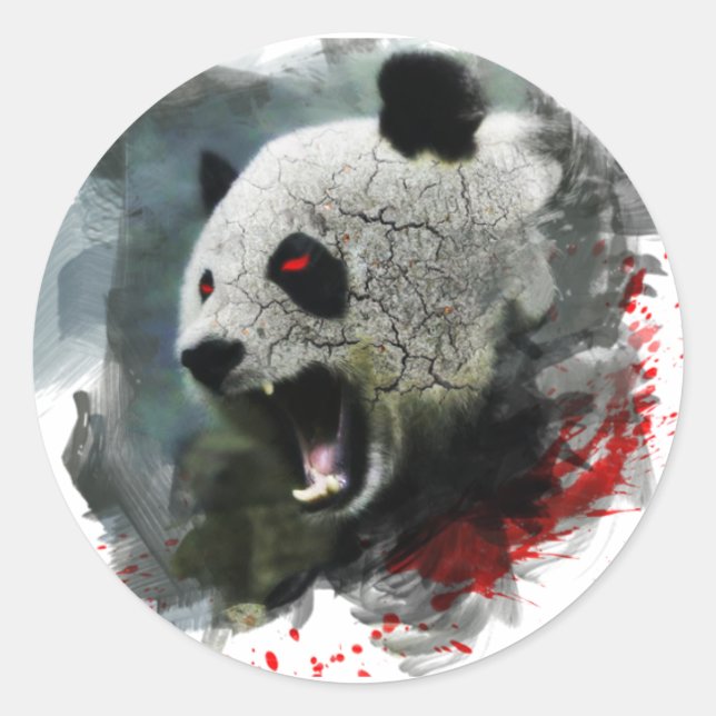 Angry Panda Sticker (Front)
