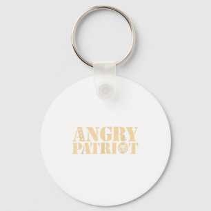 Angry Patriot American Flag Us Patriot Design Wome Key Ring
