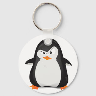 Angry Penguin Key Ring