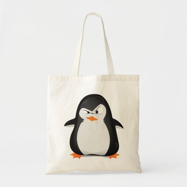 Angry Penguin Tote Bag (Front)