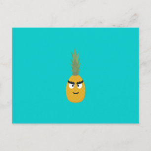 angry pineapple postcard