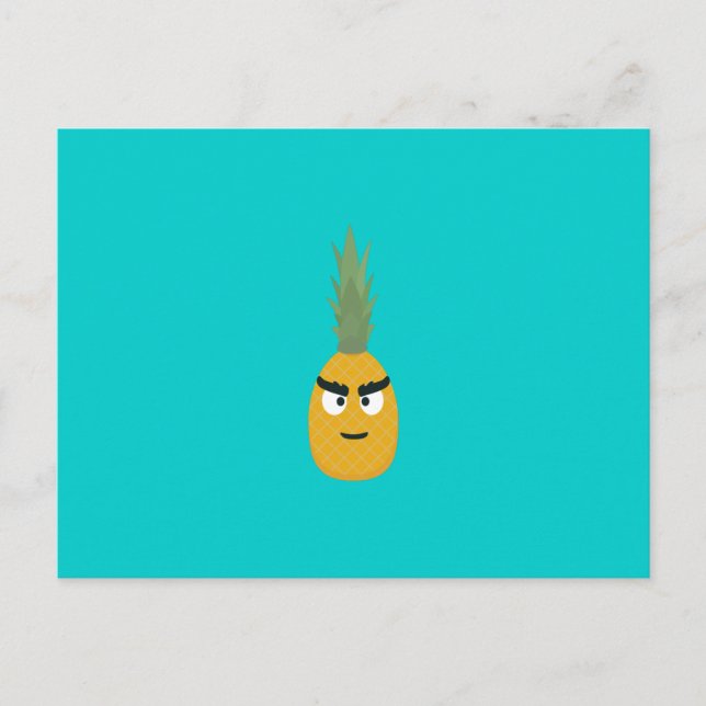 angry pineapple postcard (Front)