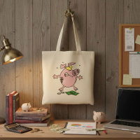 Angry Pink Piggy Bank Funny Stressed Pig
