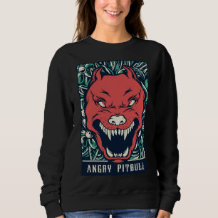 Angry Pitbull     Sweatshirt