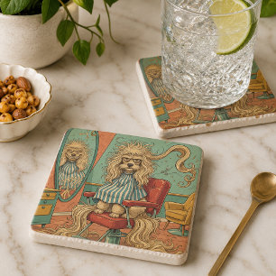 Angry Poodle Stone Coaster