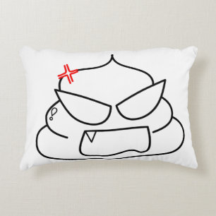 Angry Poop - Brootsch the PooPoo Decorative Cushion