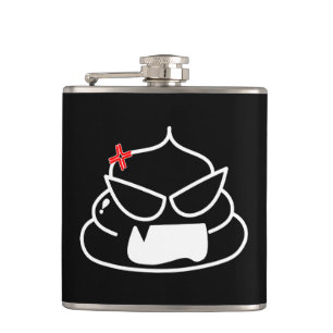 Angry Poop - Brootsch the PooPoo Hip Flask