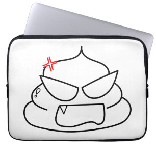 Angry Poop - Brootsch the PooPoo Laptop Sleeve