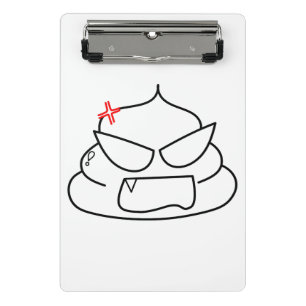 Angry Poop - Brootsch the PooPoo Mini Clipboard