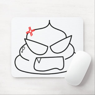 Angry Poop - Brootsch the PooPoo Mouse Pad