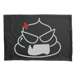 Angry Poop - Brootsch the PooPoo Pillowcase