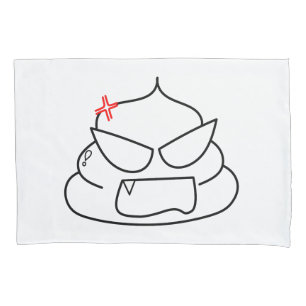 Angry Poop - Brootsch the PooPoo Pillowcase