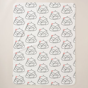 Angry Poop - Brootsch the PooPoo Sherpa Blanket