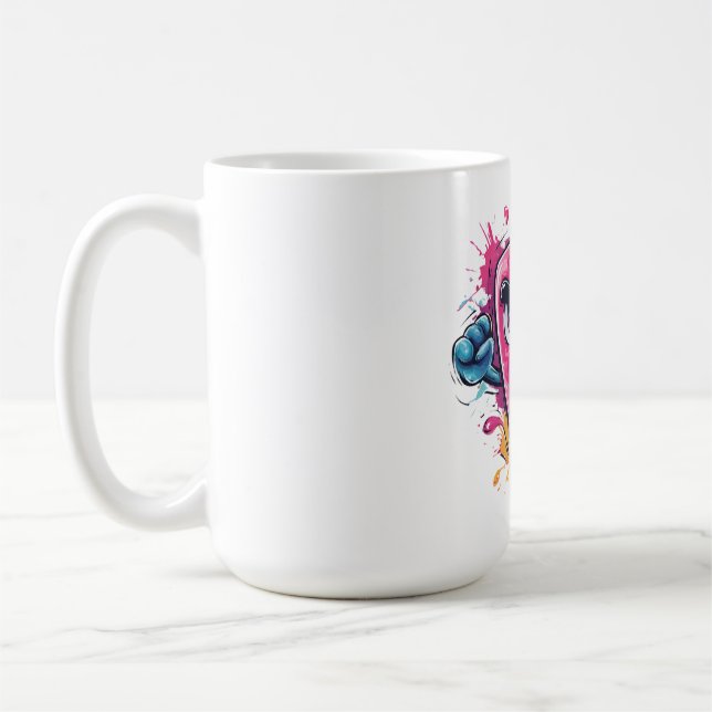 Angry Popsicle Screaming Graphic Hoodie Coffee Mug (Left)