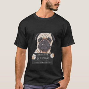 Angry Pug Dog Prisoner Tees