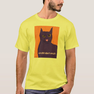 Angry Purple Cat T T-Shirt