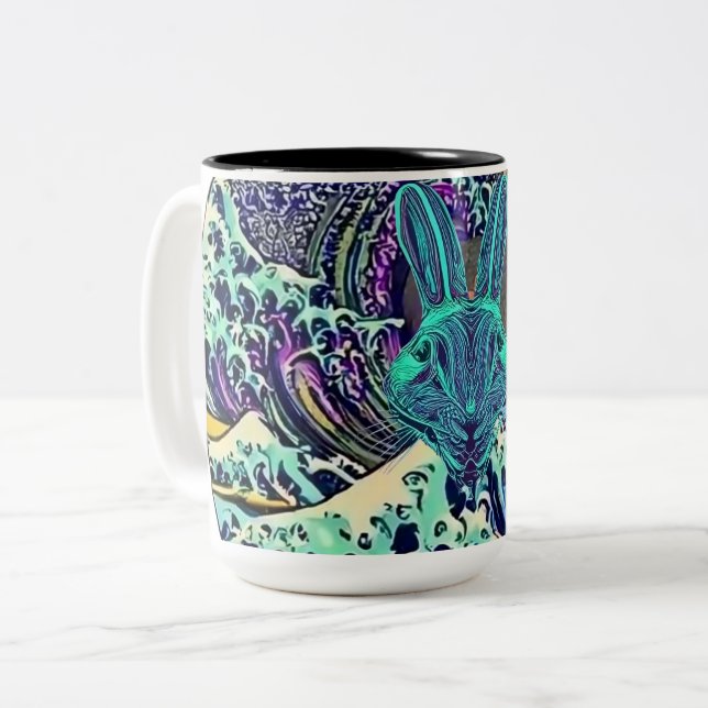 Angry Rabbit Mug (Front Left)