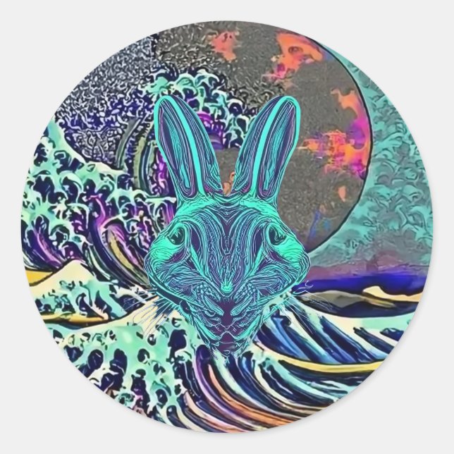 Angry Rabbit Sticker (Front)