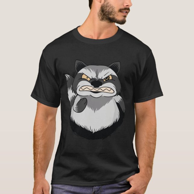 Angry Racoon T-Shirt (Front)
