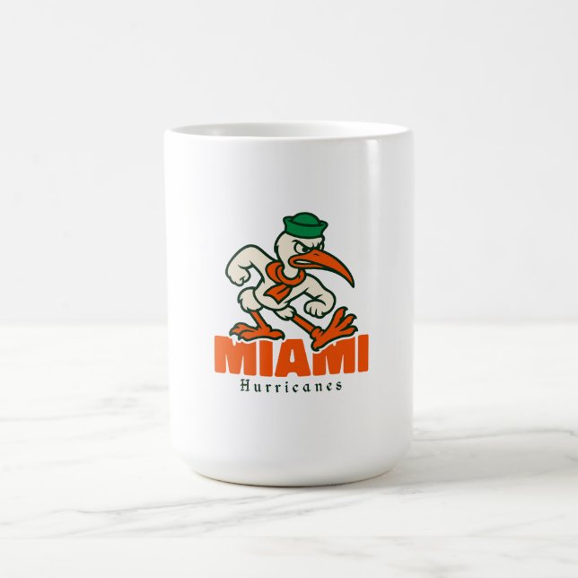 Angry Retro Cartoon Bird Mascot Coffee Mug (Center)