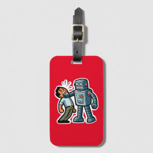 Angry Robot Luggage Tag