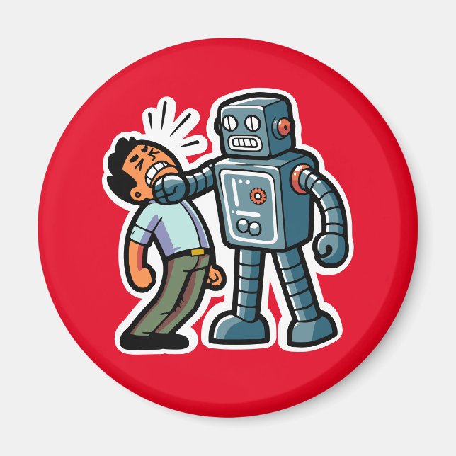 Angry Robot Magnet (Front)