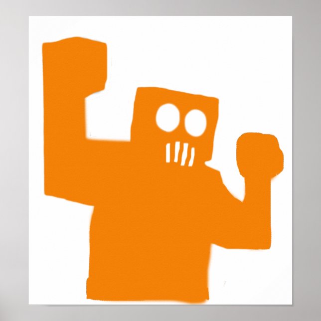 Angry robot poster (Front)