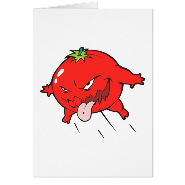 angry rotten tomato cartoon character (Front)